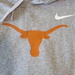 Nike Texas Longhorns Gray Hoodie XXL Orange Longhorn Graphic & White Swoosh LN